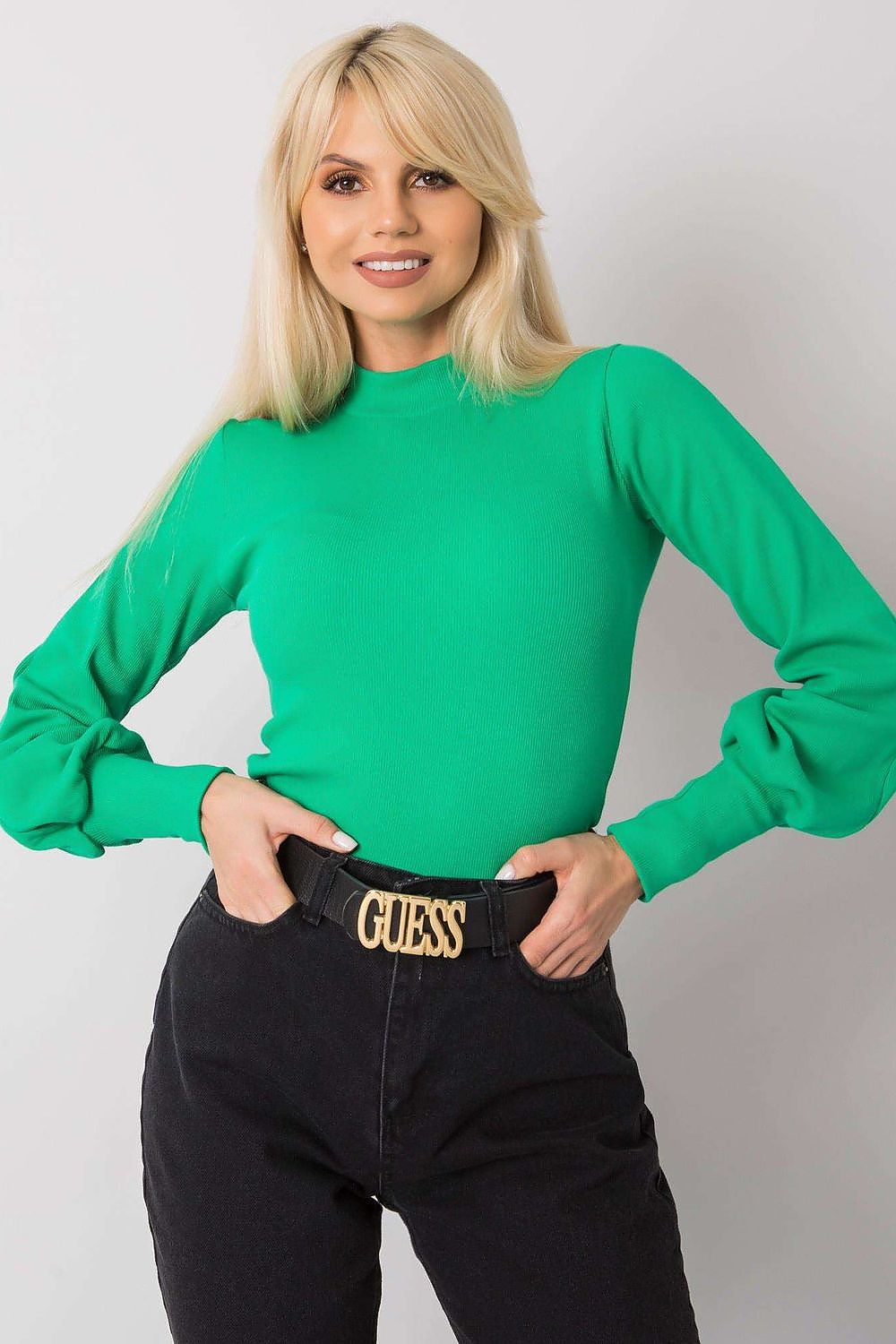 Women's Long Sleeve Blouse - Solid Waist Length