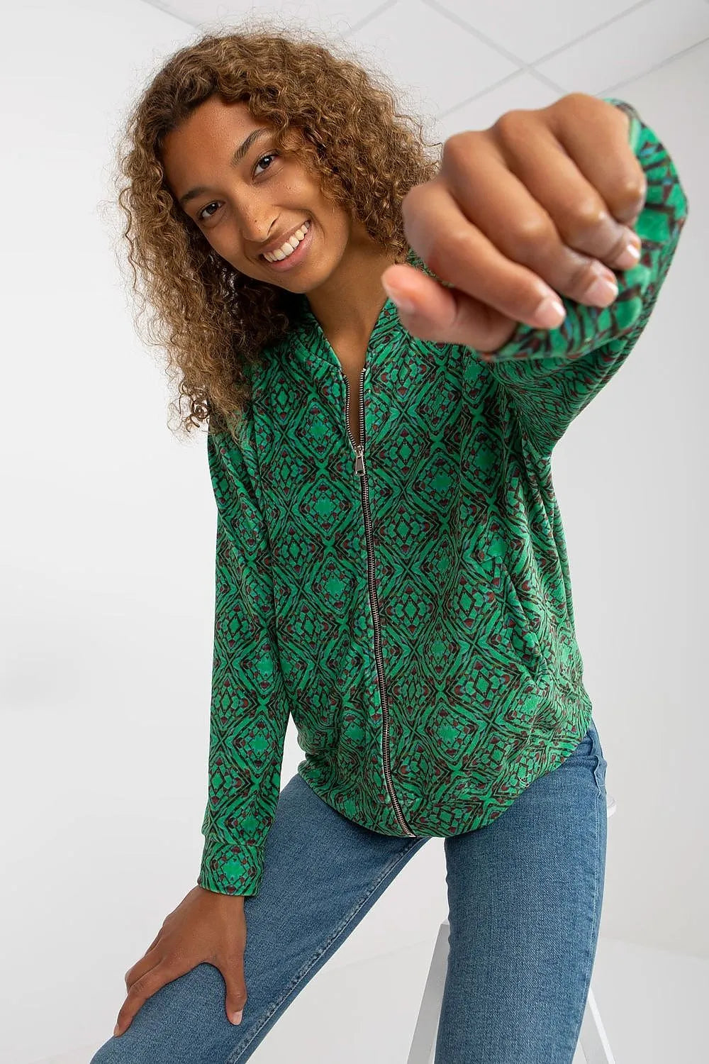 Women's Sweatshirt - Crew-Neck With Regular Fit