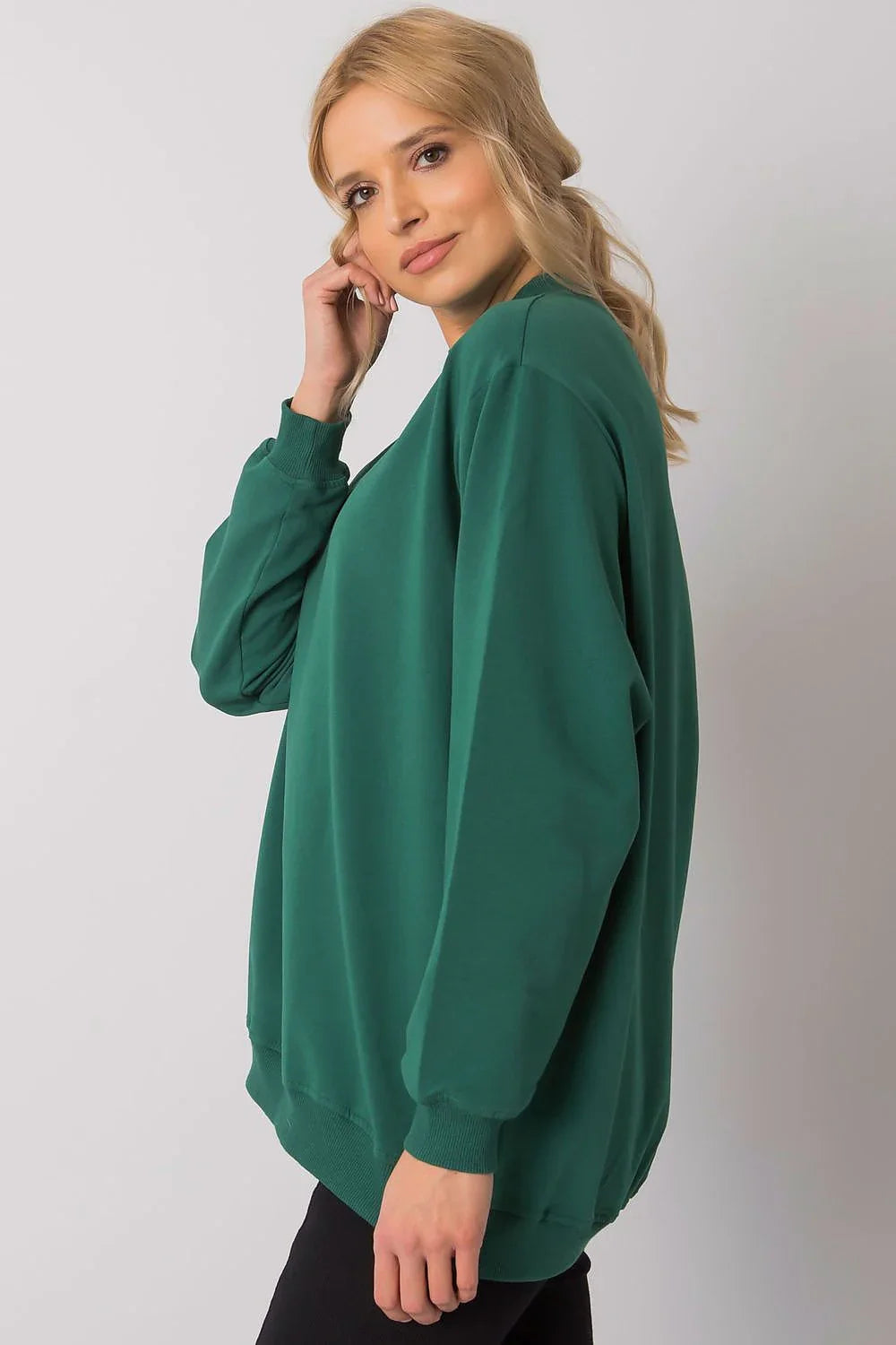 Women's Sweatshirt - Mock-Neck With Regular Fit