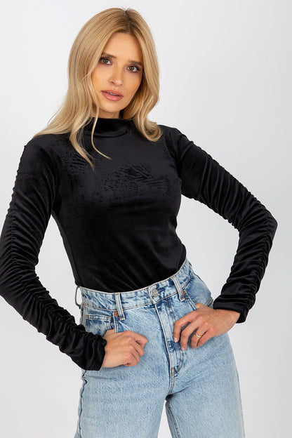 Women's Long Sleeve Blouse - Solid Waist Length