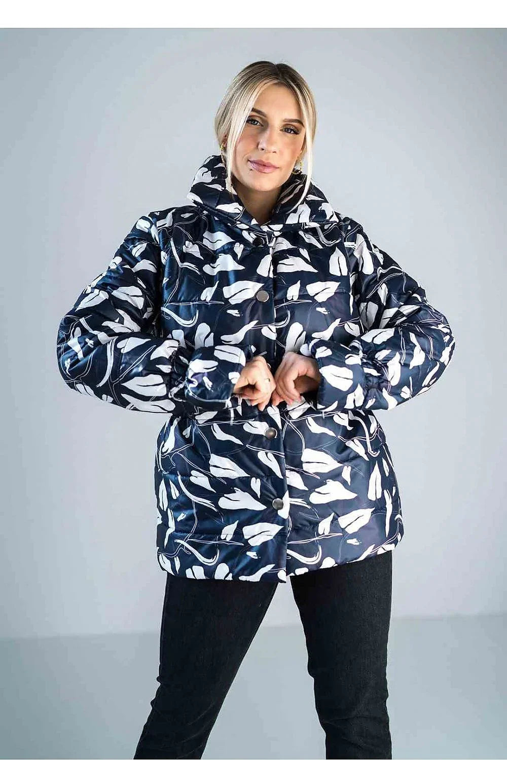 Women's Quilted Jacket, Puffer Jacket - Insulated Chic, Casual - Green