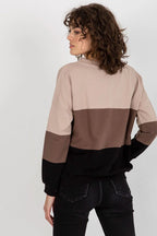 Women's Sweatshirt - V-Neck With Regular Fit