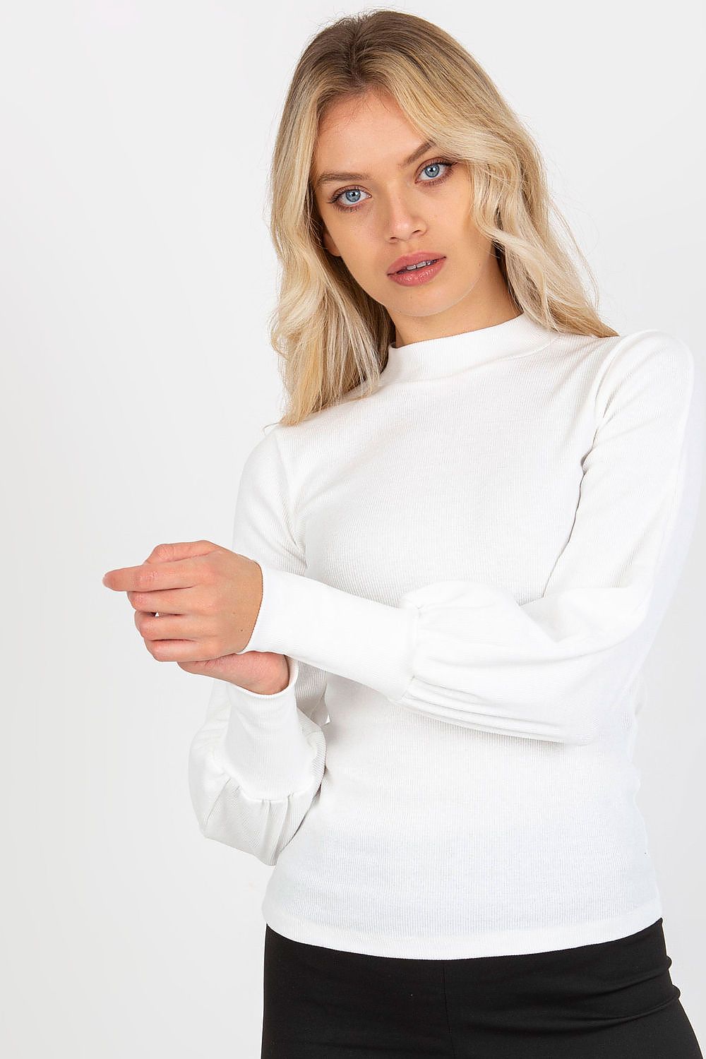 Women's Long Sleeve Blouse - Solid Waist Length