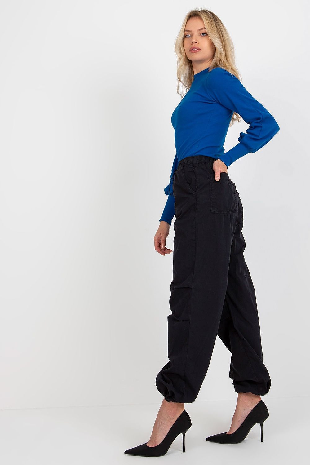 Women's Long Sleeve Blouse - Solid Waist Length