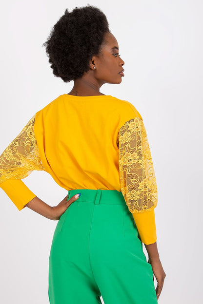 Women's Lace Blouse - Lace Hip Length