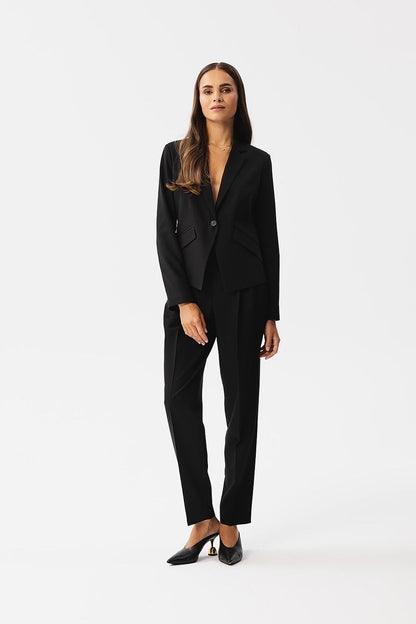 Professional Women Trousers – High-Waist Zipper Front