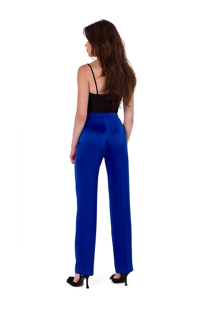 Elegant Women Formal Pants – High-Rise Flat-Front