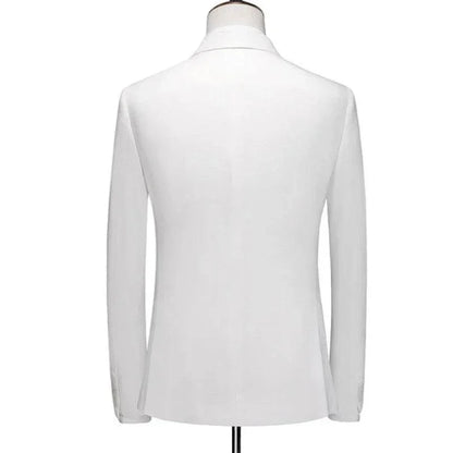 Double-Breasted 3-Piece Men Suit - Groom & Business -Guocali