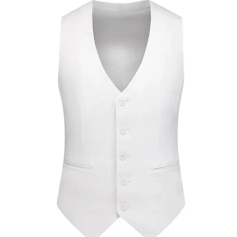 Elegant Men’s Suit - Solid Double-Breasted