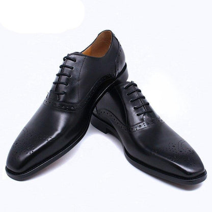 Dress Shoes - Axel Leather Lace-Up Men Shoes - Dress Shoes - Guocali