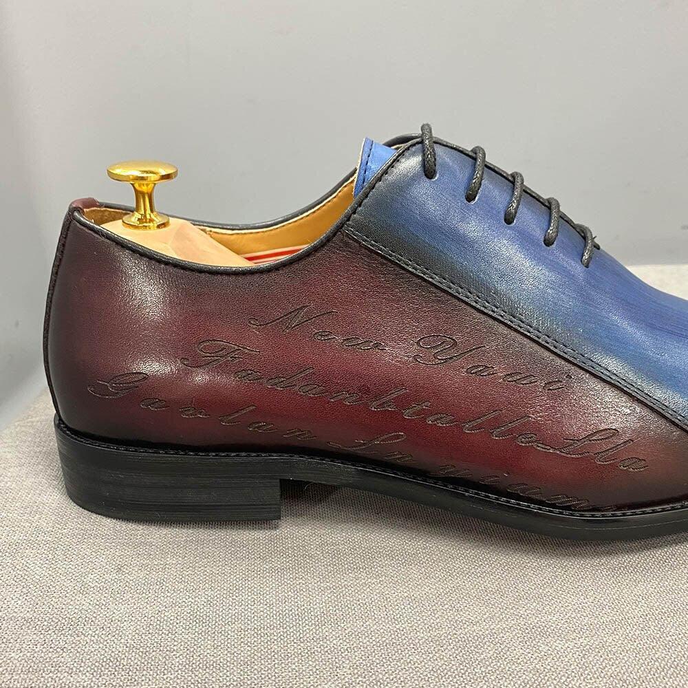 Dress Shoes - Lennon Color Block Men Shoes - Dress Shoes - Guocali