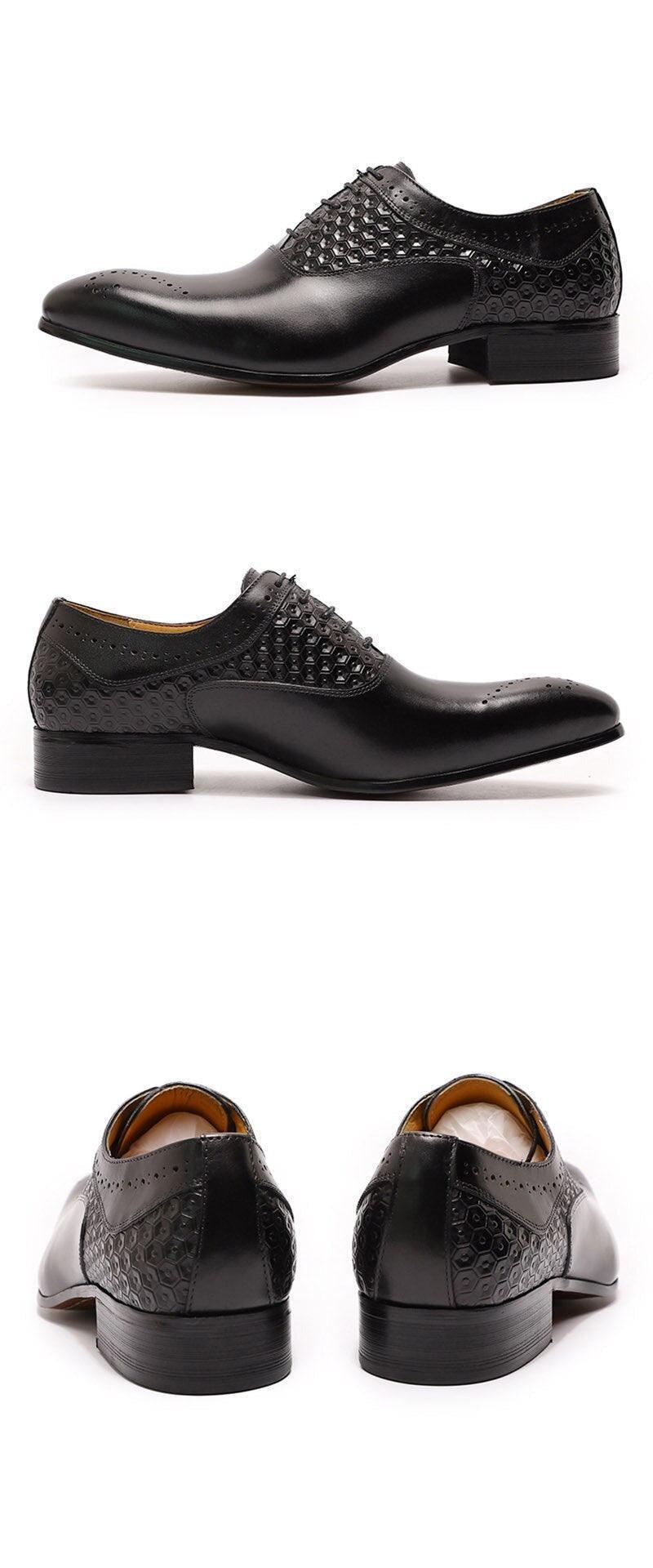 Dress Shoes - Thayer Glossy Men Shoes - Dress Shoes - Guocali