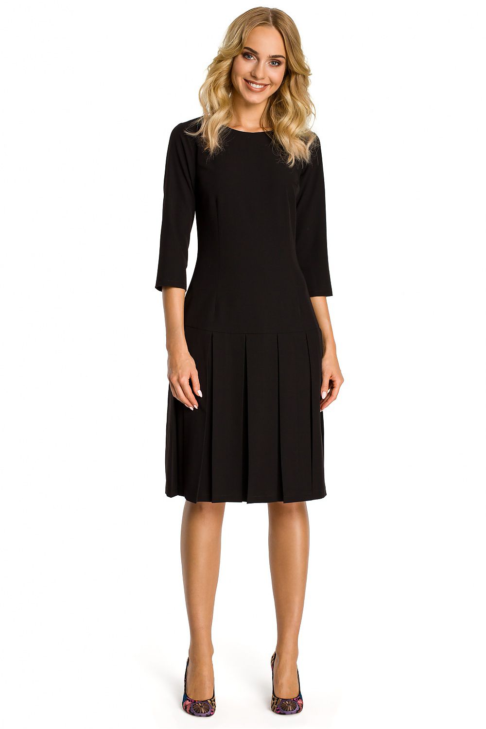 Drop Waist Casual Day Dress Relaxed Style-Day Dress-GUOCALI