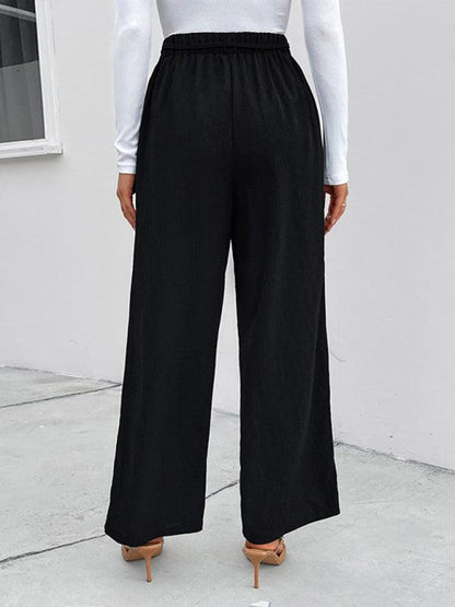 Elastic Loose Wide Leg Pants - Wide Leg Pants - Guocali