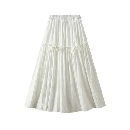 Elegant Bow A-Line Skirt -Guocali