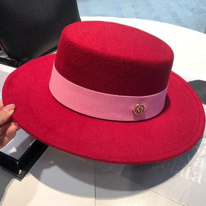 Elegant Fedora Hats for Women - Flat Top -Guocali
