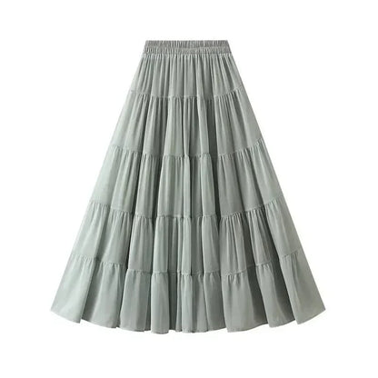 Elegant High Waisted Pleated Skirt -Guocali