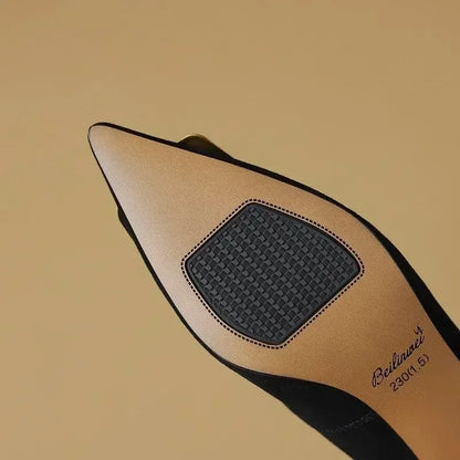 Elegant Leather Low Heel Women Pumps -Guocali