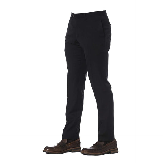 Elegant Men Formal Pants – Mid-Rise Tapered Leg Design -Guocali