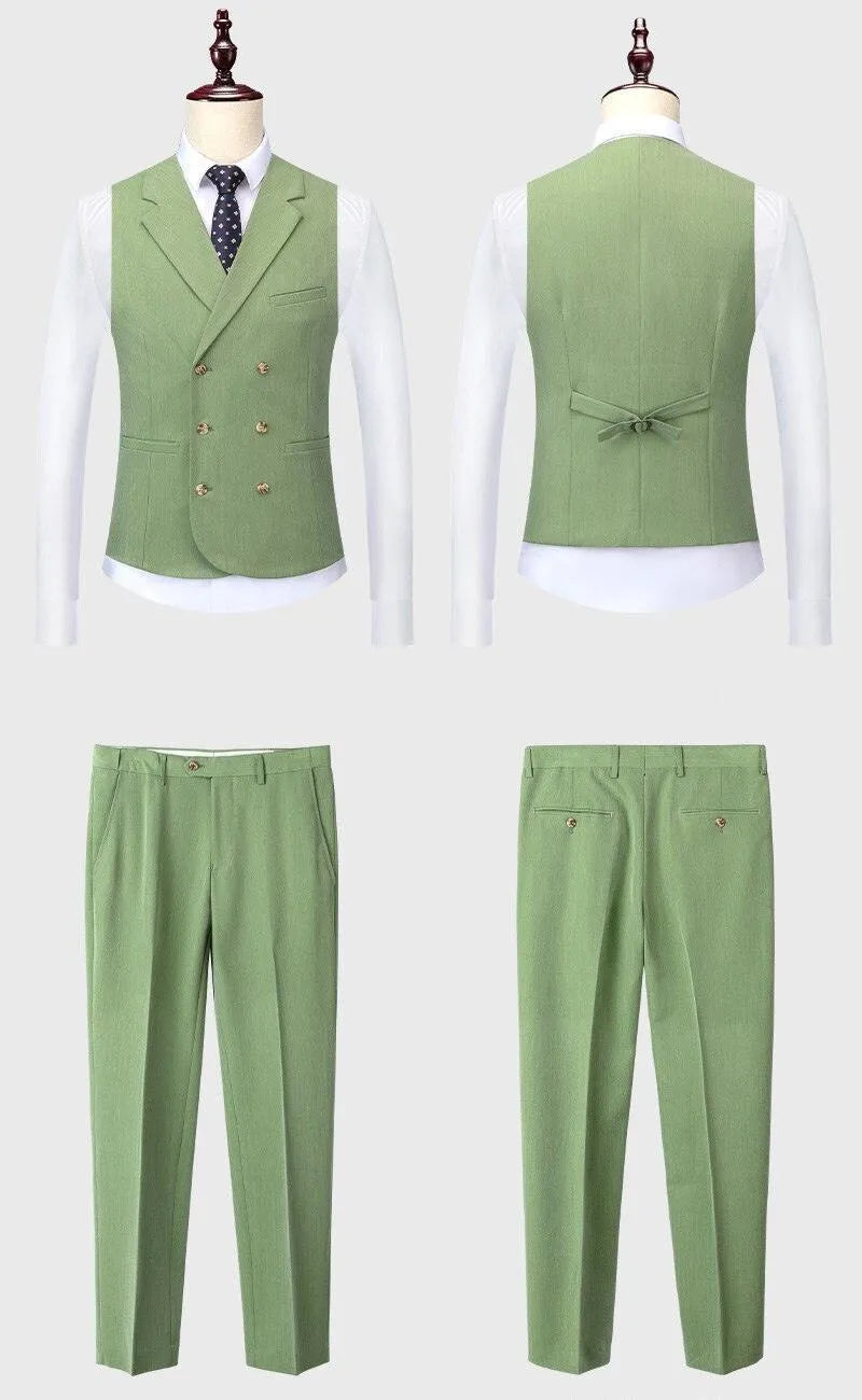 Elegant Men’s Suit - Solid Single-Breasted