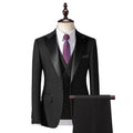 Elegant Men’s Tuxedo Suit - Solid Single-Breasted