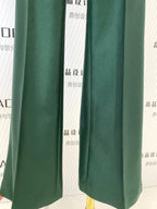 Elegant Women's Pant Suit - Solid Double-Breasted