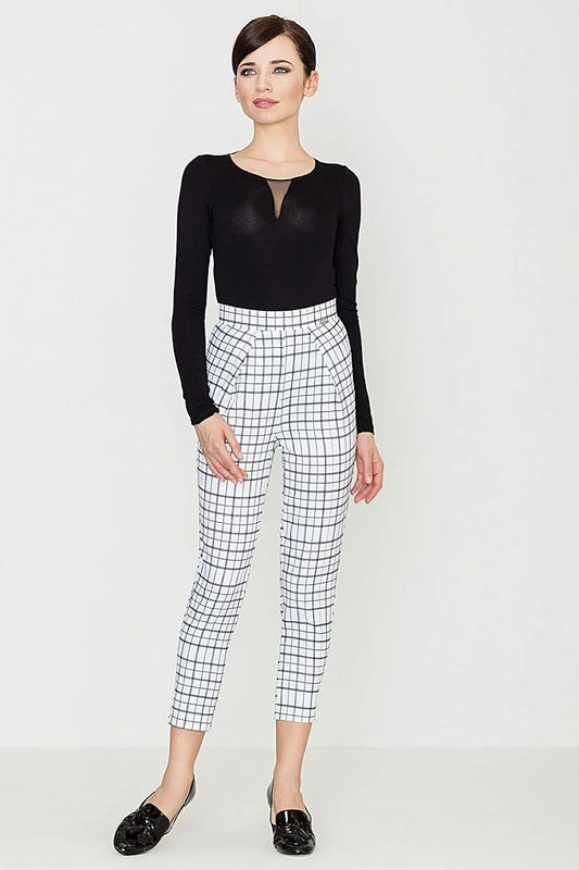 Elegant Women Trousers – High-Waist with Tapered Leg -Guocali