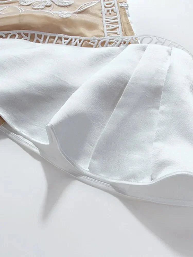 Embroidered Fairy Style A-Line Dress -Guocali