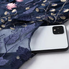 Embroidered V-Neck Floral Knee-Length Dress -Guocali