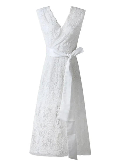 European Style Sexy V-Neck Party Dress -Guocali