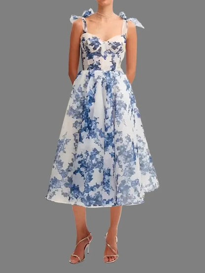 European Style Strapless Slash Neck Dress -Guocali