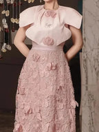 Fairy Style 3D Embroidery Party Dress -Guocali