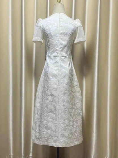 Fairy Style Embroidered Flower Dress -Guocali