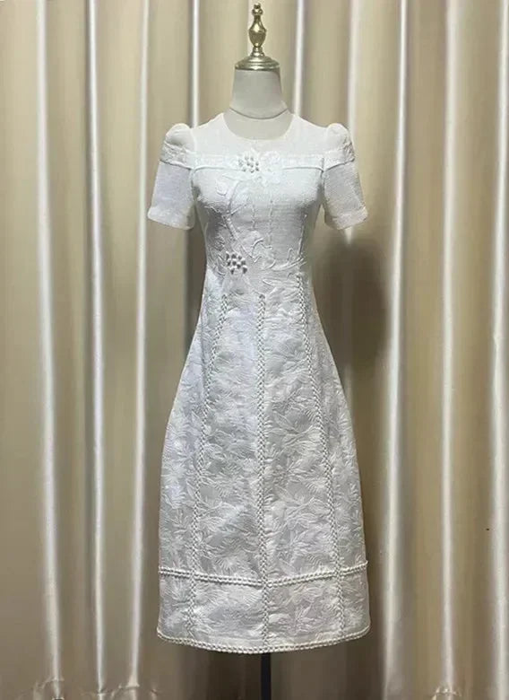 Fairy Style Embroidered Flower Dress -Guocali