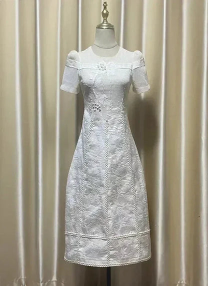 Fairy Style Embroidered Flower Dress -Guocali