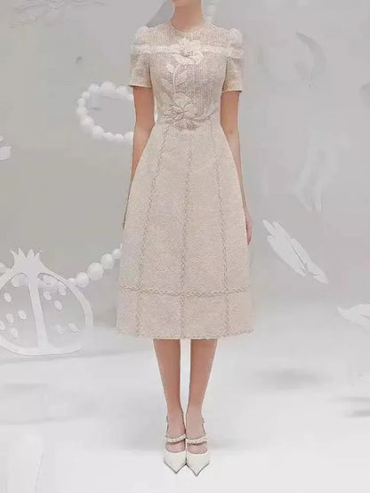 Fairy Style Embroidered Flower Dress -Guocali