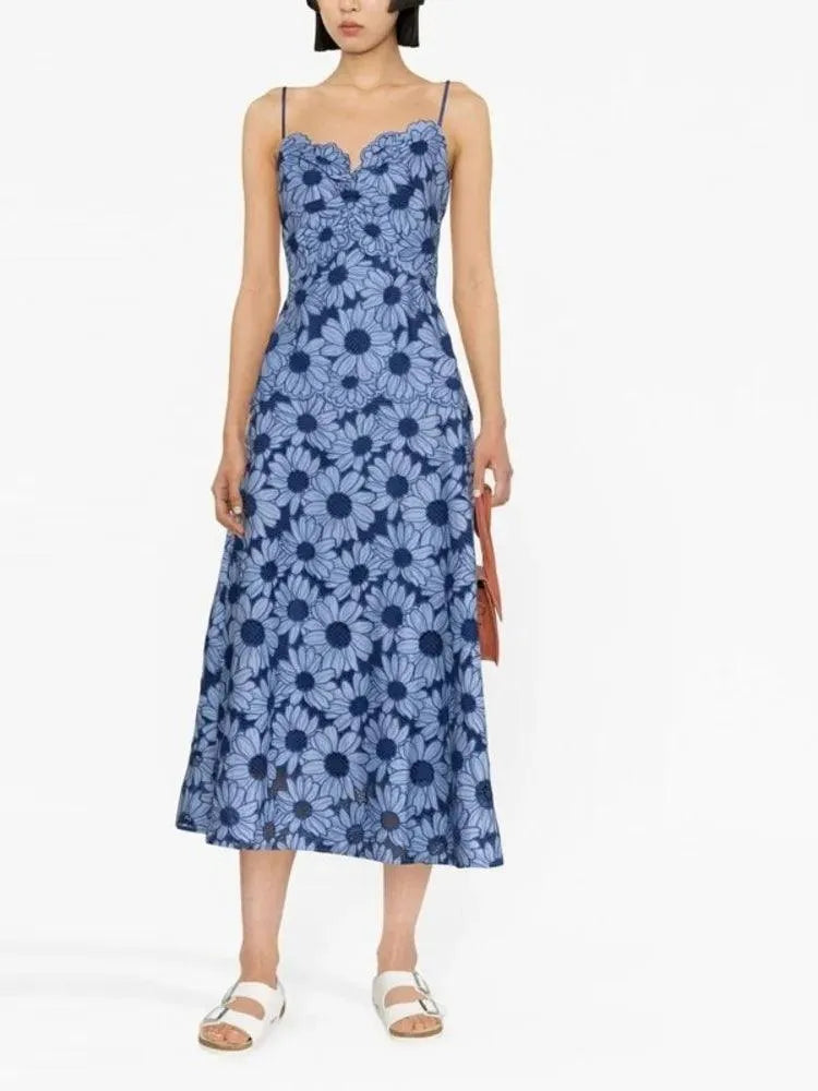 Fairy Style Embroidered Hollow-Out Party Dress -Guocali