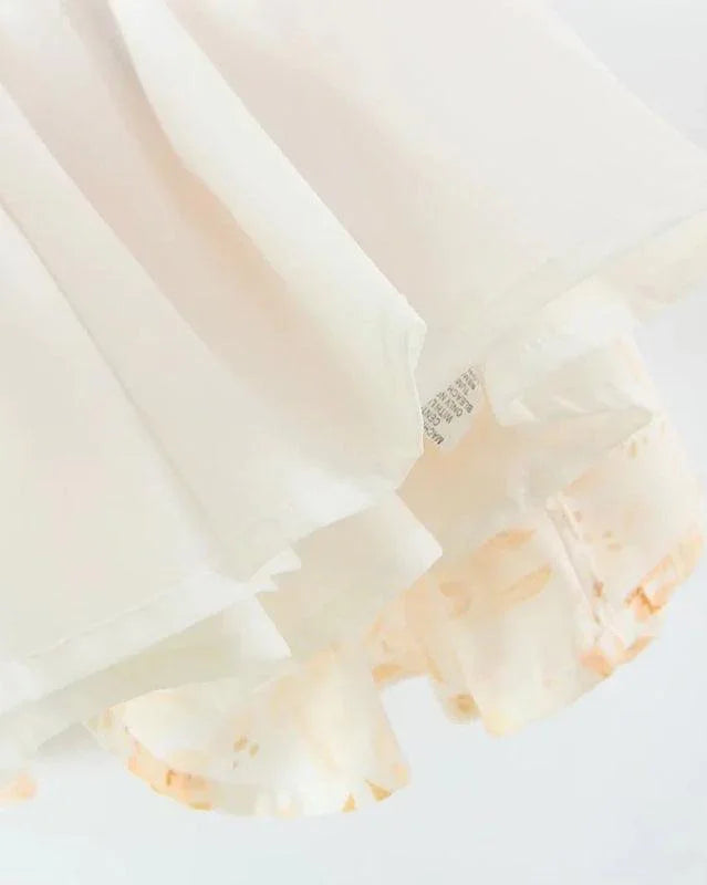 Fashionable Elastic Pleated Pastoral Dress -Guocali