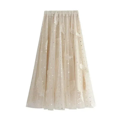Feather Embroidery Fairy Skirt -Guocali