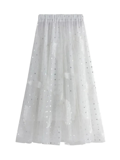 Feather Embroidery Fairy Skirt -Guocali