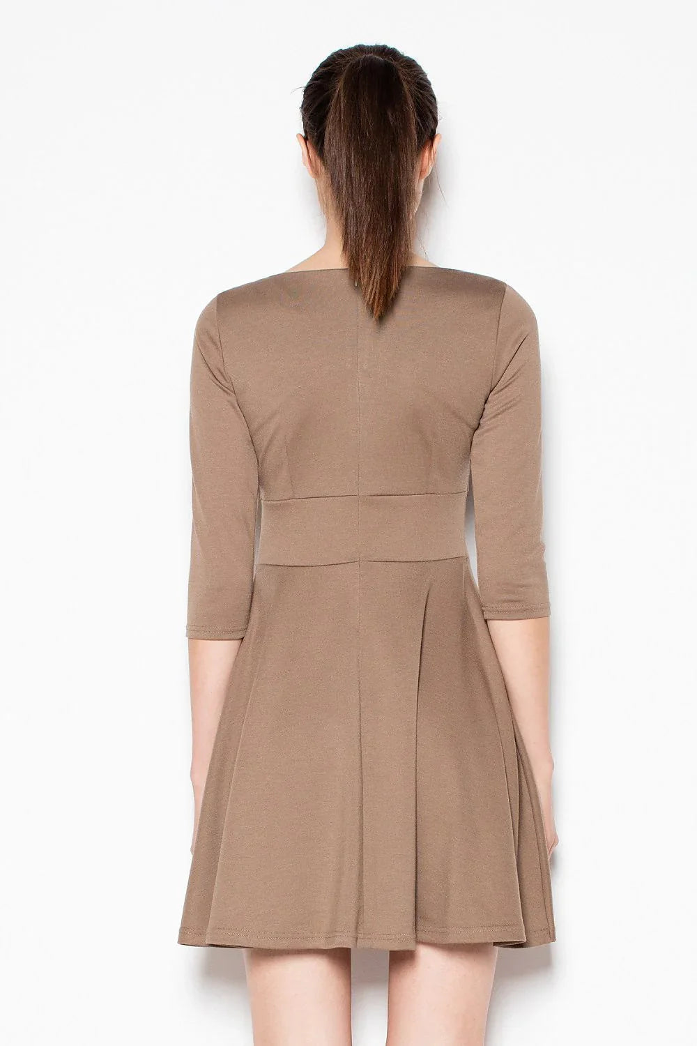 Fit and Flare Casual Dress Elegant Office Style-Day Dress-GUOCALI