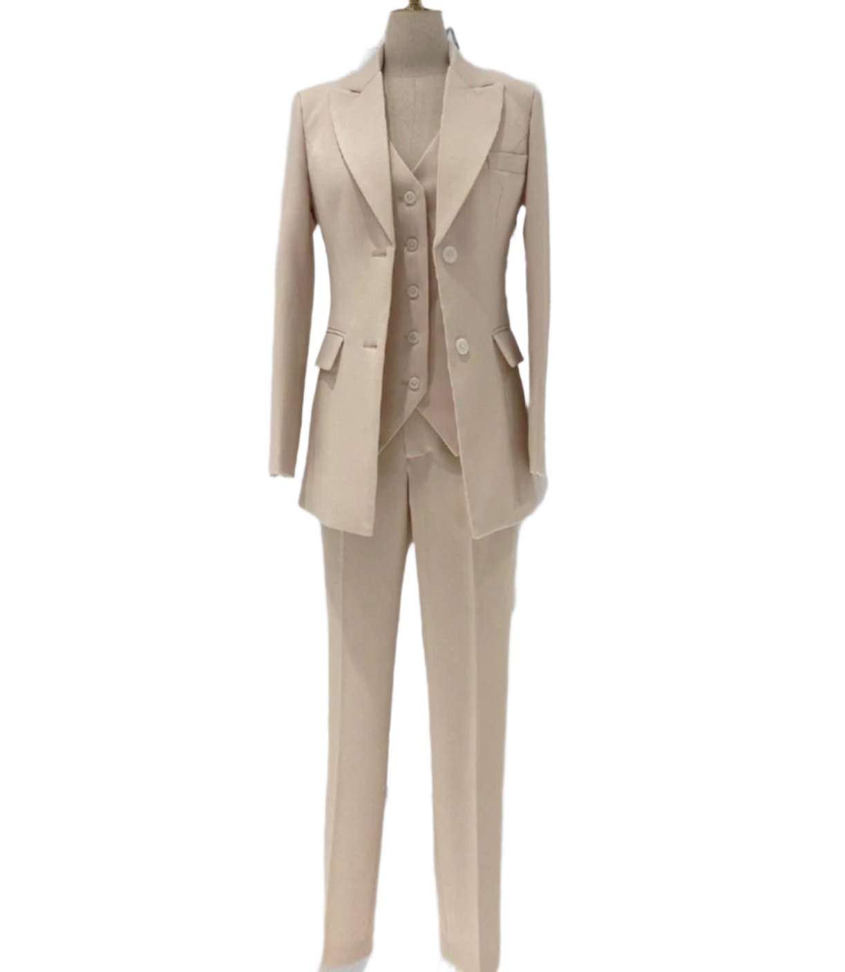 Formal Three Piece Suit - Apricot Women Pantsuit - Pantsuit - Guocali