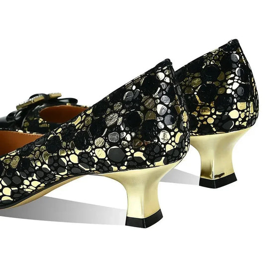 Genuine Leather Women's Pumps -Guocali