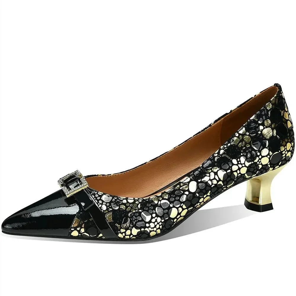 Genuine Leather Women's Pumps -Guocali