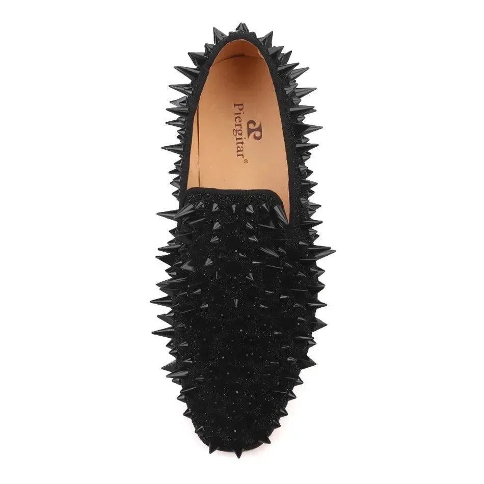 Glamourous Spiked Loafers for Women -Guocali