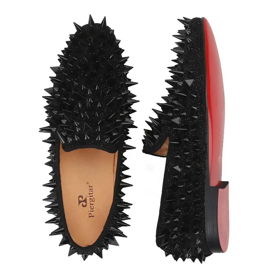 Glamourous Spiked Loafers for Women - Loafer Shoes - Guocali