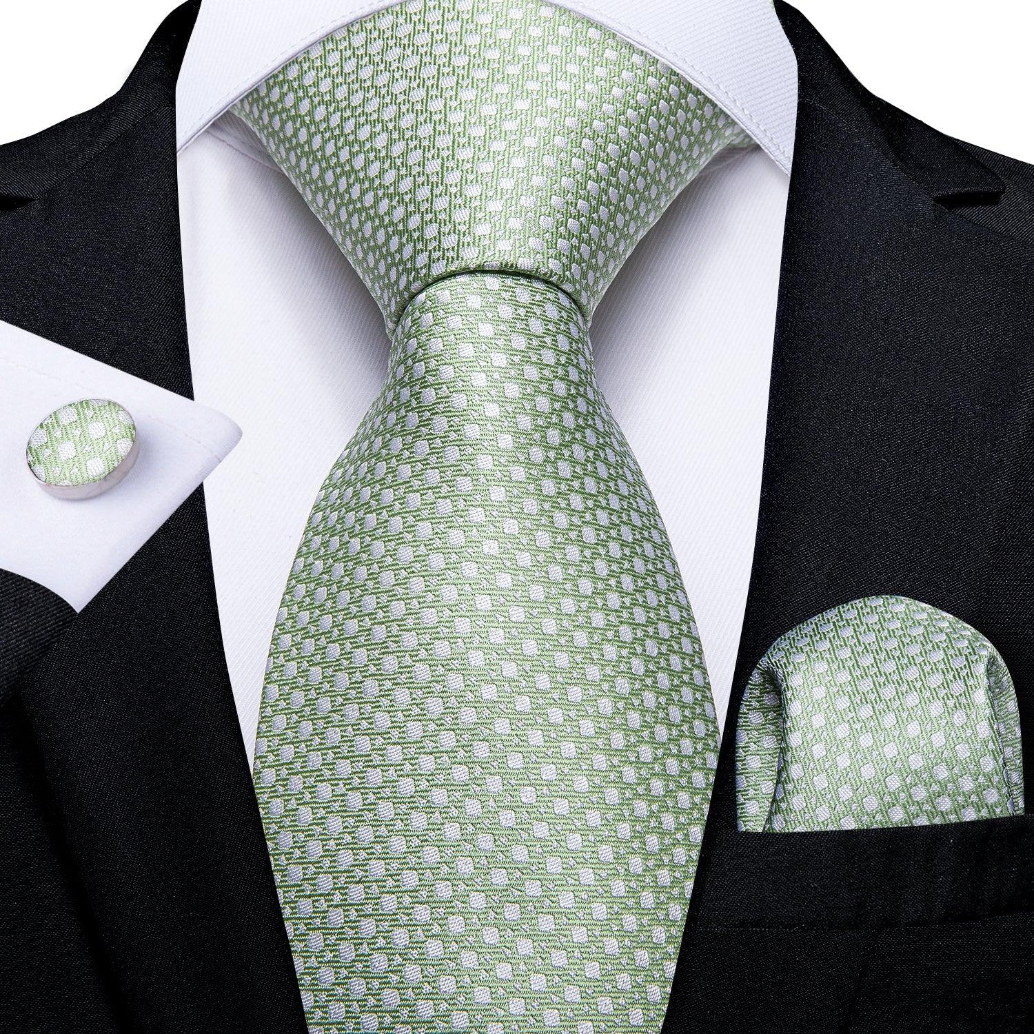 Green Luxury Necktie Set - Necktie - Guocali