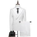 Elegant Men’s Suit - Solid Double-Breasted