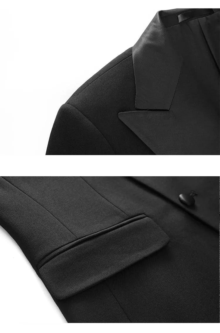 Groom Wedding Suit - Double-Breasted 3-Piece Set -Guocali