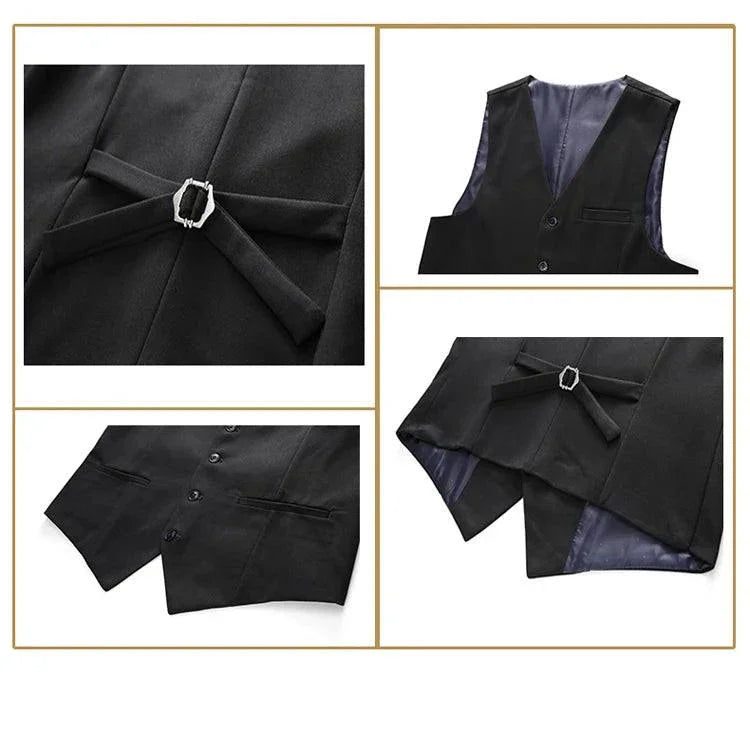 Elegant Men’s Suit - Solid Double-Breasted